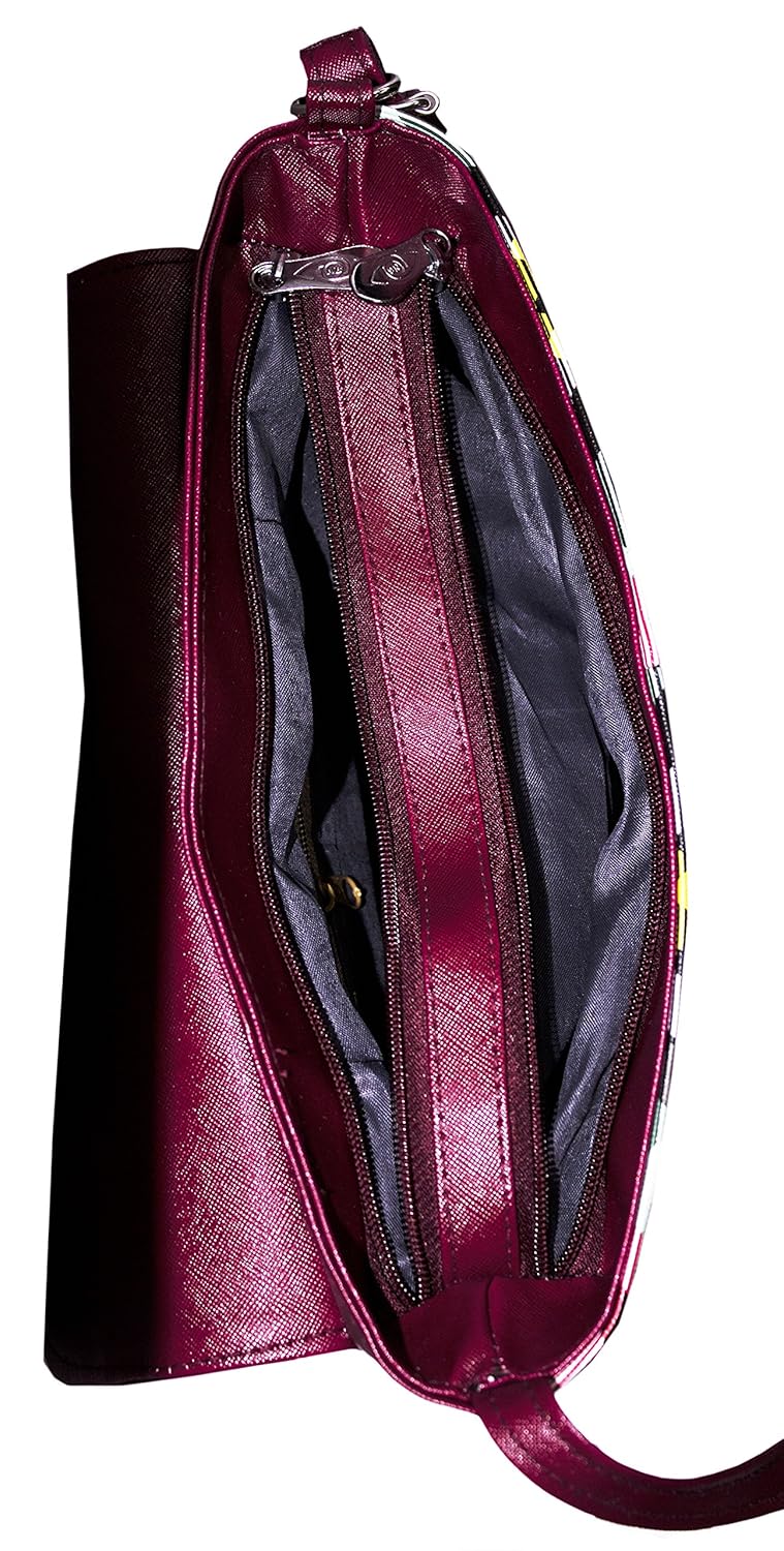 voaka women's maroon sling bag&hellip;
