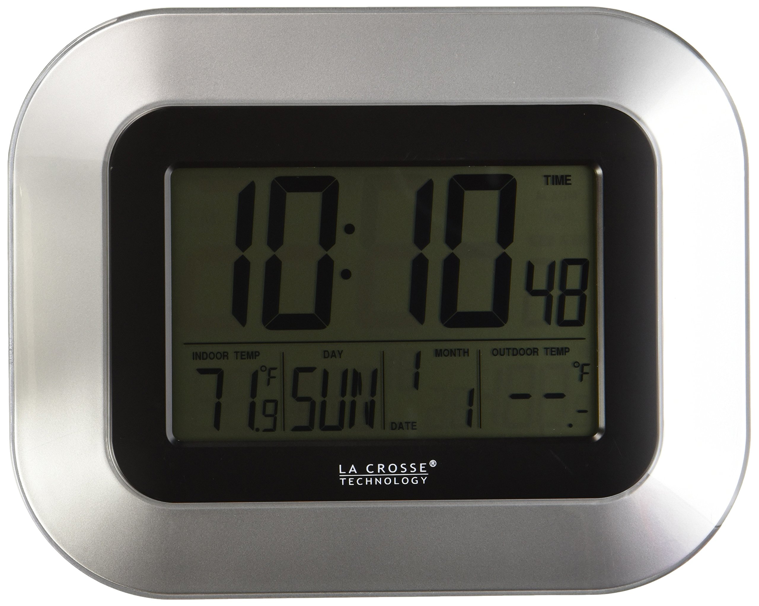 La Crosse Technology WS8115USINT Atomic Digital Wall Clock with