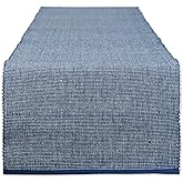 DII Two-Toned Collection Tabletop, Table Runner, 13x108, Navy