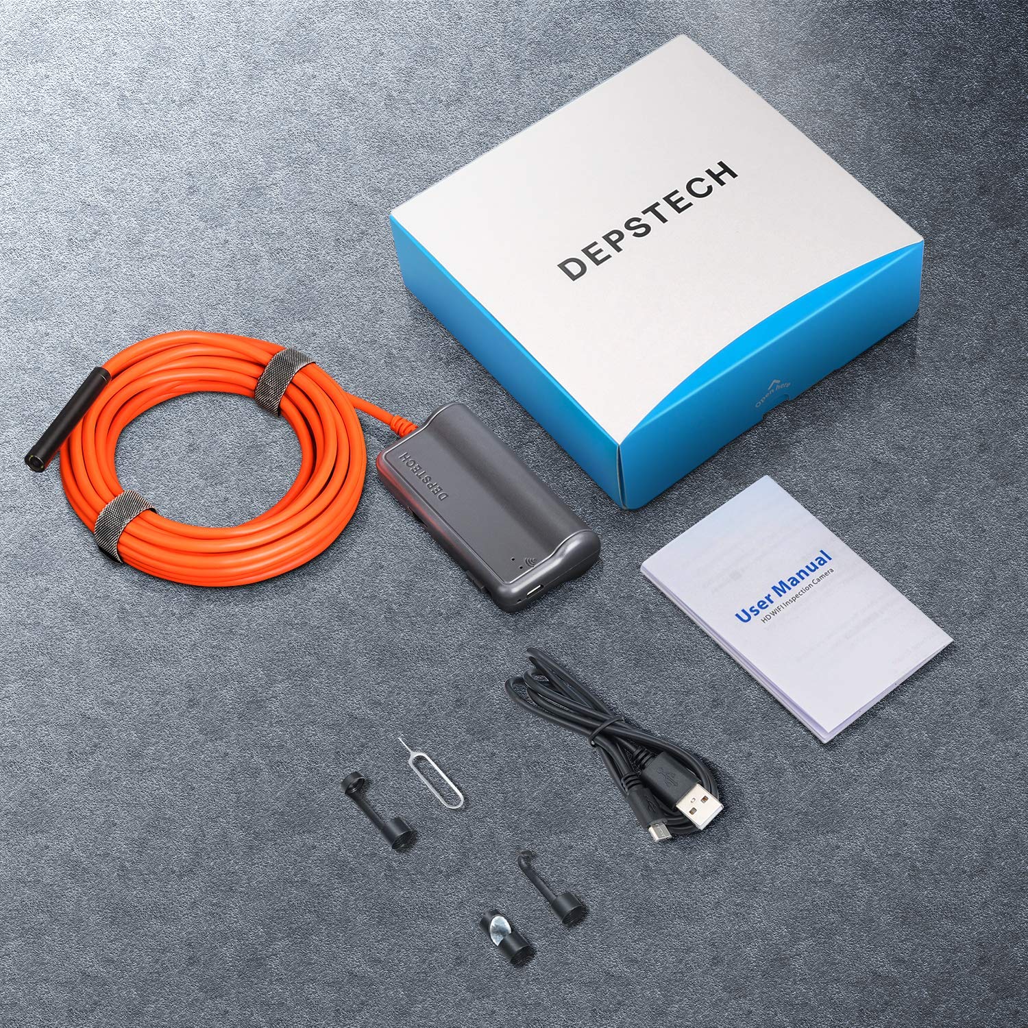 16 Inch Focal Distance DEPSTECH HD WiFi Borescope Snake Inspection