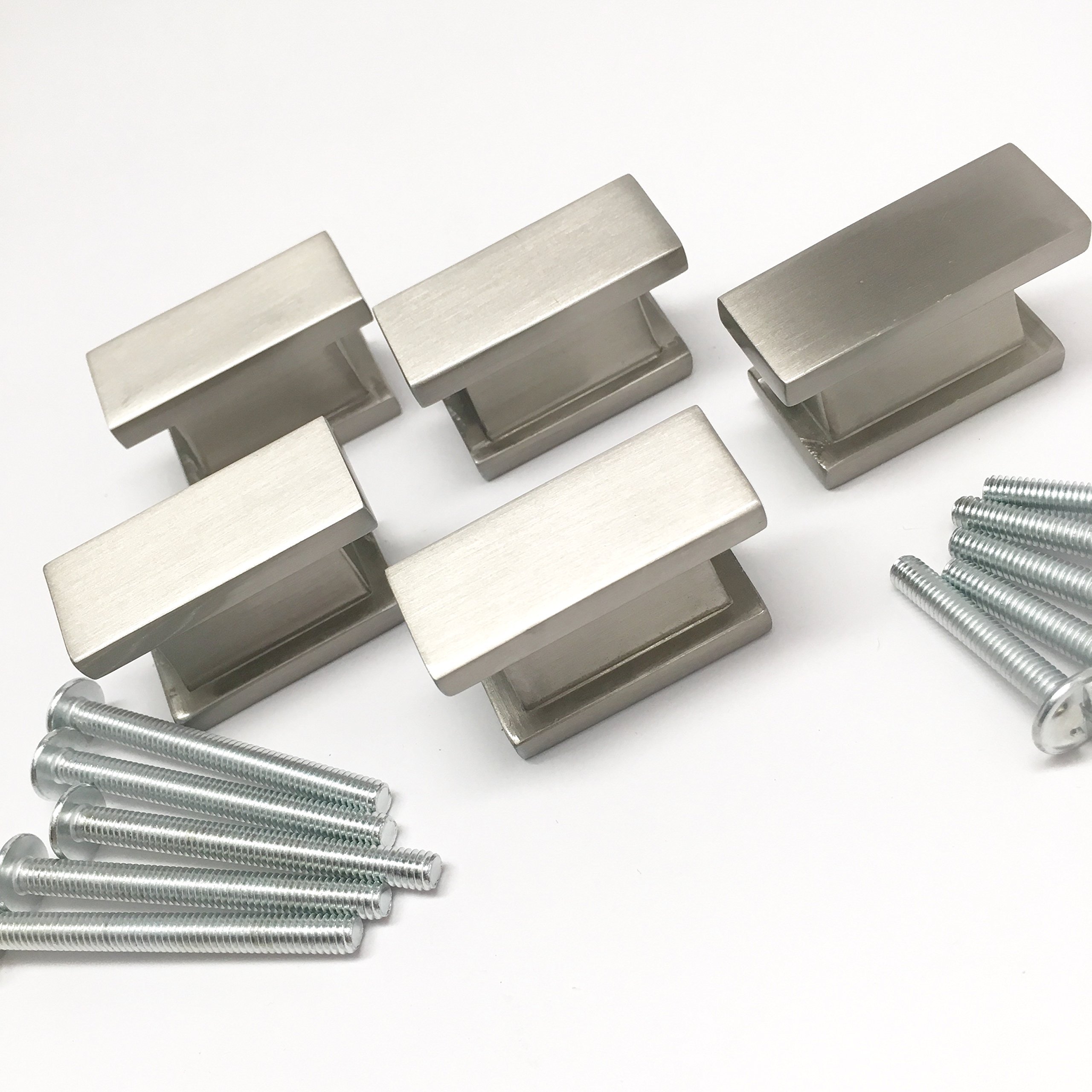 Brushed Nickel Knob By Southern Hills Rectangle Satin Nickel