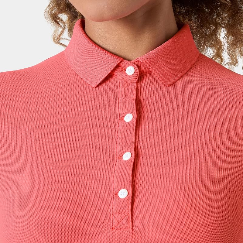 Damen W Crewline Polo, Sonnenuntergang Rosa, XS
