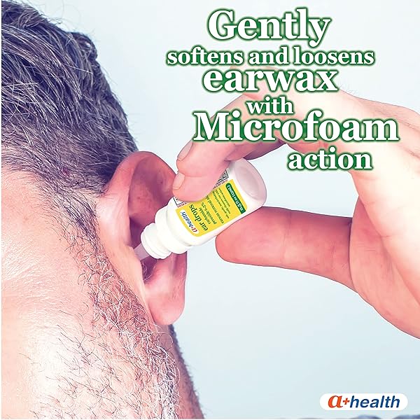 A+HEALTH EARWAX REMOVAL DROPS, CARBAMIDE PEROXIDE 6.5%, MADE IN USA, TWIN PACK, 1 FL OUNCE(TWO 0.5 FL OZ BOTTLES)