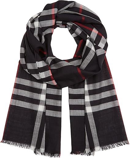 navy burberry scarf