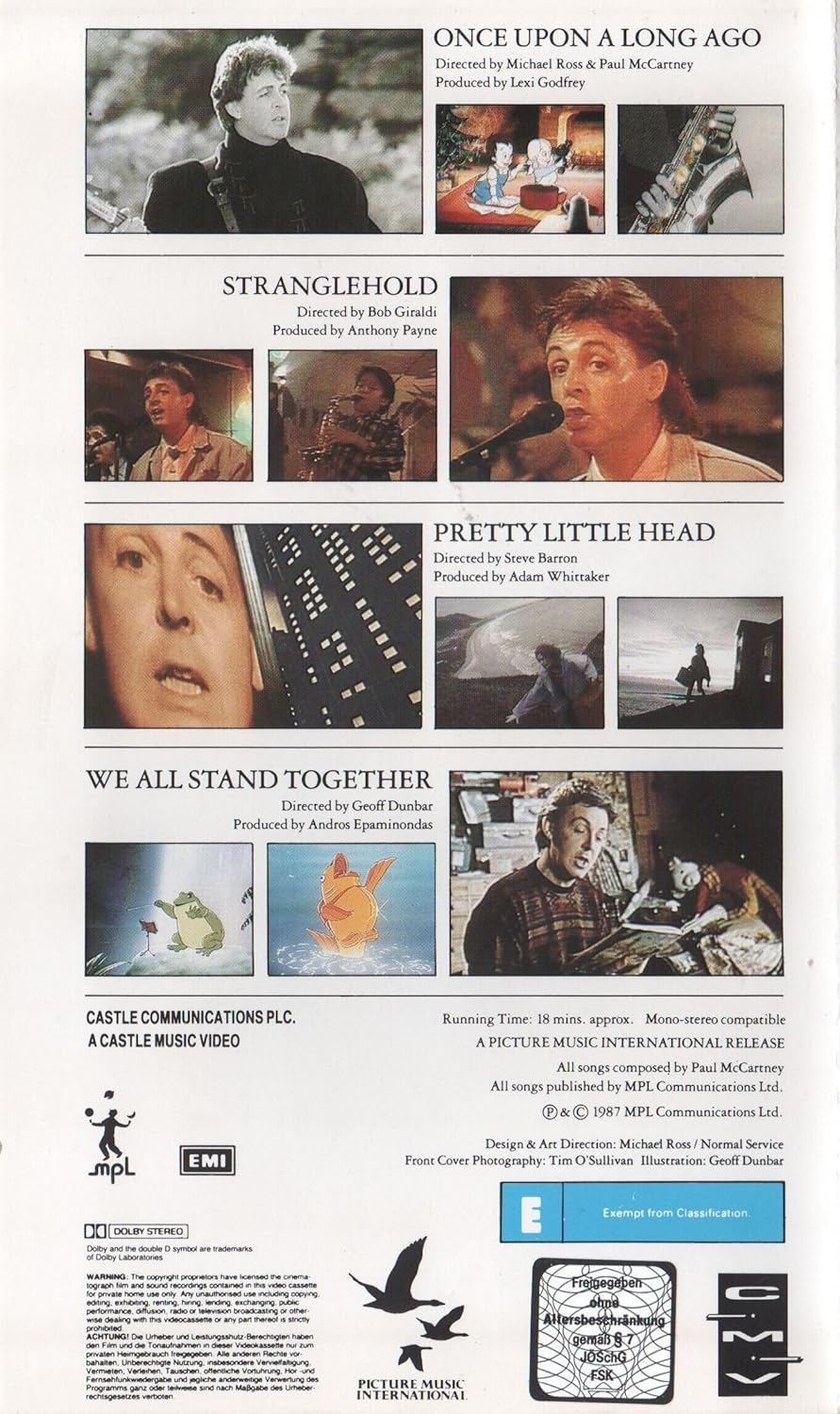 Paul McCartney - Once Upon A Video [VHS] [1987]: Amazon.co.uk: DVD ...