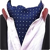 GUSLESON Men's Cravat Self Tie Paisley Jacquard Woven Floral Luxury Ascot