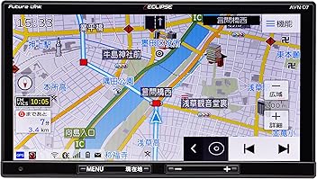 デンソーテン販売 イクリプス(ECLIPSE) カーナビ AVN-D7 ドライブレコーダー内蔵 地図無料更新 地デジ(ワンセグ/フルセグ)/VICS WIDE/SD/CD/DVD/USB/Bluetooth/Wi-Fi 7型