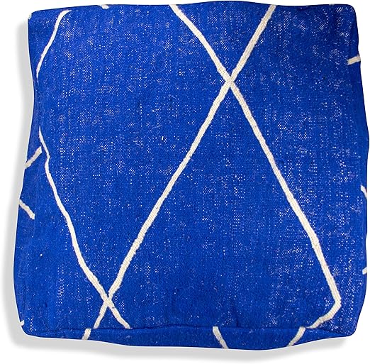 Amazon Com Moroccan Kilim Pouf Berber Style Hand Woven 100