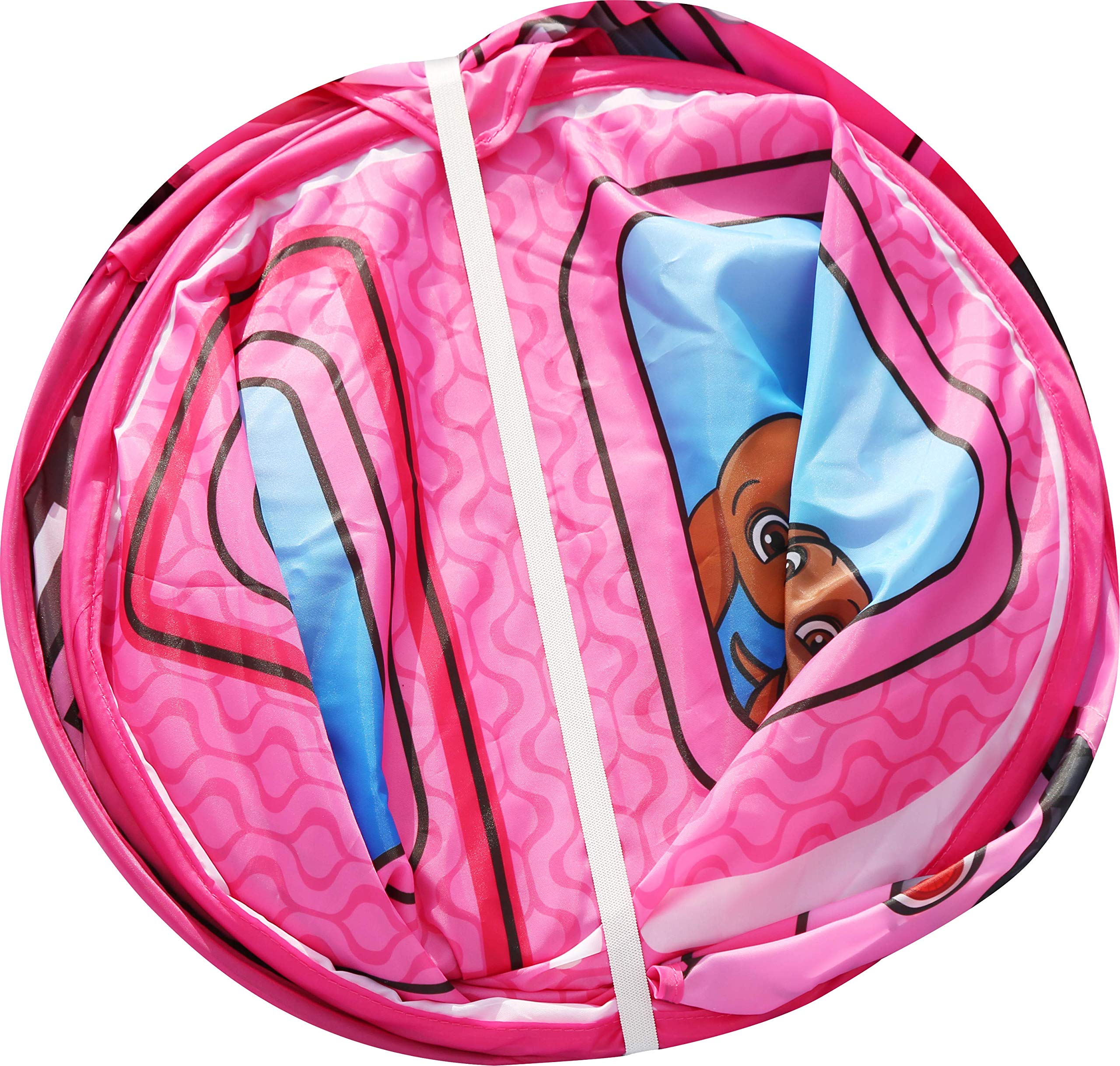 Sunny Days Entertainment Barbie Dream Camper Pop Up Play Tent Pink Indoor Playhouse for Kids Gift for Girls