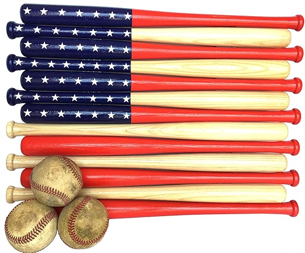 Baseball bat American Flag made out of 18 inch bats Handmade