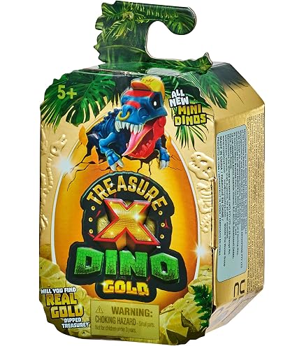 Treasure X Dino Gold – Dissection De T-Rex Géant – Chasseur De Trésor, Armure Et Vrai Météorite Dorée (1/18) – Cadeau Enfant