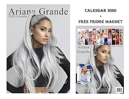 Calendar 2020 Of Ariana Grande With Fridge Magnet