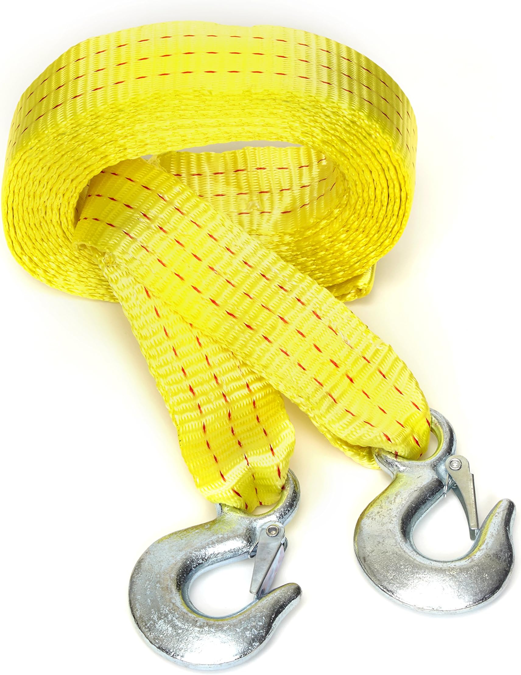 Tanaka Heavy Duty Tow Strap with Hooks, 10,000 Lb Capacity. Length (2" X 20')