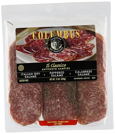 Columbus salame antipasto sampler tray 12oz (073007106037)