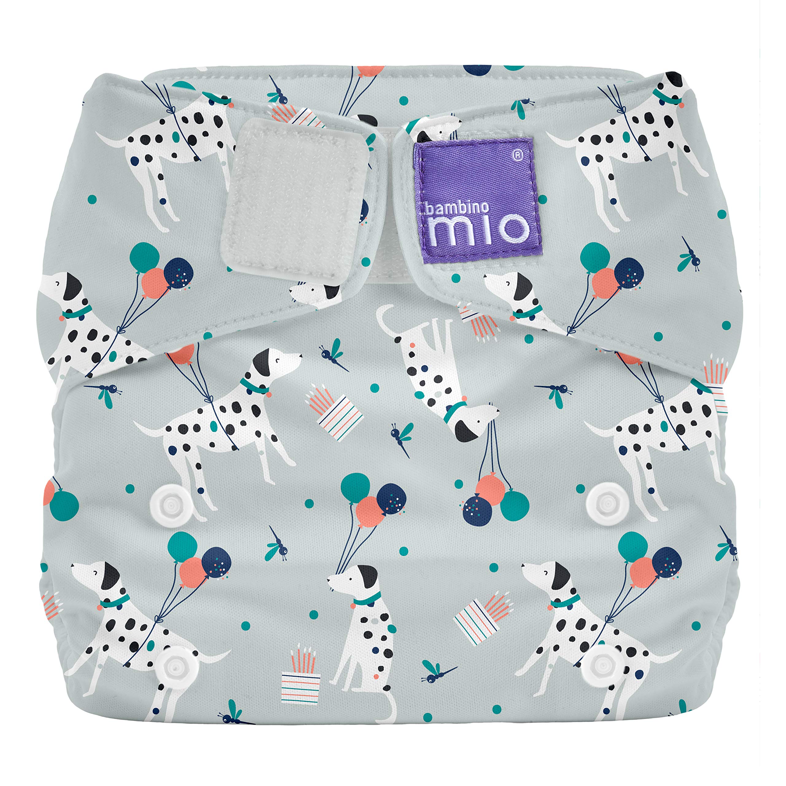 Bambino Mio, Miosolo Classic All-in-One Reusable Nappy, Eco Chemical Free Nappy (Puppy Party, One Size) — image 1
