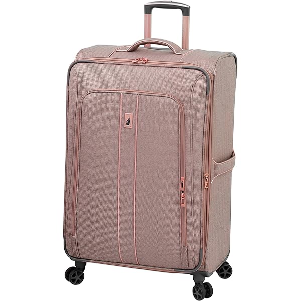 London Fog Newcastle Softside Expandable Spinner Luggage, Rose