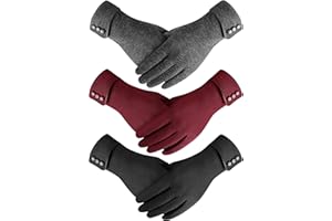 Clothirily Winter Gloves for Women, Touchscreen Texting Winter Gloves Women, Fleece Lined Warm Winter Glove for Cold Weather