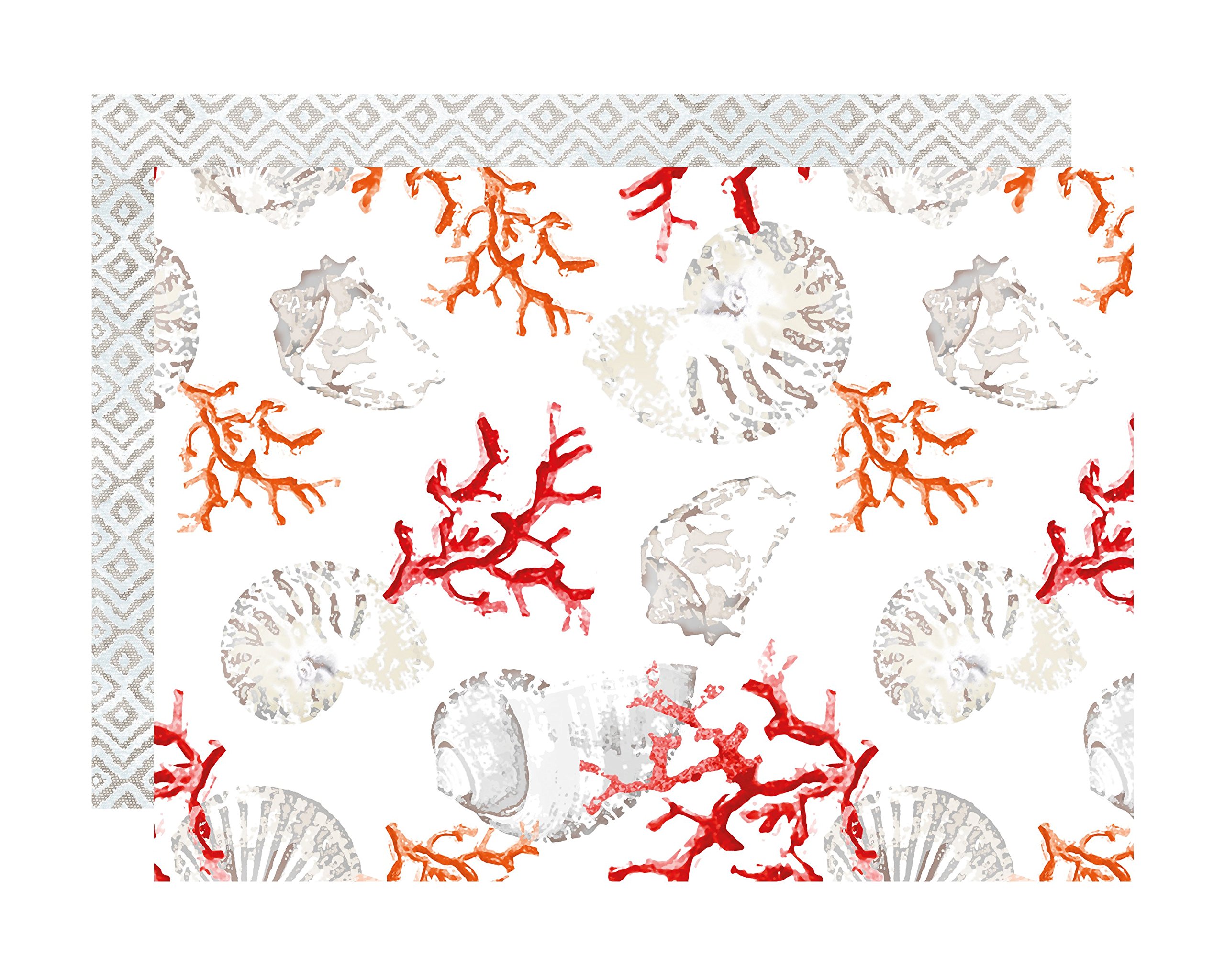 APELT Placemat, Polyester, Coral, 35 x 48 x 0.2 cm