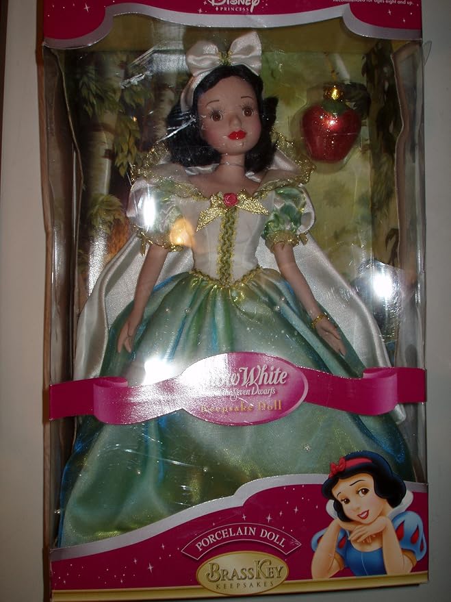 snow white porcelain keepsake doll