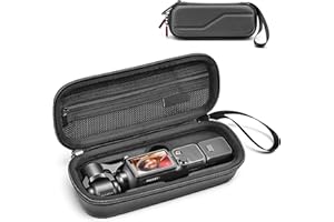 STARTRC PHOTO Carrying Case for DJI Osmo Pocket 4-1:1 Custom Fit Protective Storage Bag with Waterproof PU Leather, Secure Cl