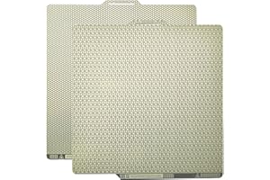 SCERYMO Double Sided PEI Build Plate 257x257mm for Bambu Lab X1C/X1/X1E/P1P/P1S/A1 3D Printer, Honeycomb+Cube Pattern Spring Steel Bed Plate Platform for Bambu Labs, Steel Sheet Upgraded Etching Technology