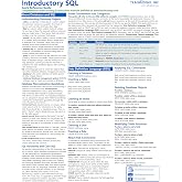 Introductory SQL Quick Reference Training Card - Laminated Tutorial Guide Cheat Sheet (Instructions and Tips)