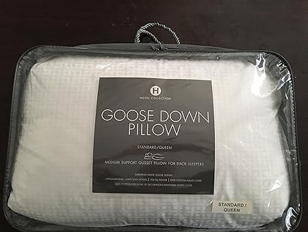 Hotel Collection European White Goose Down Medium Support Standard