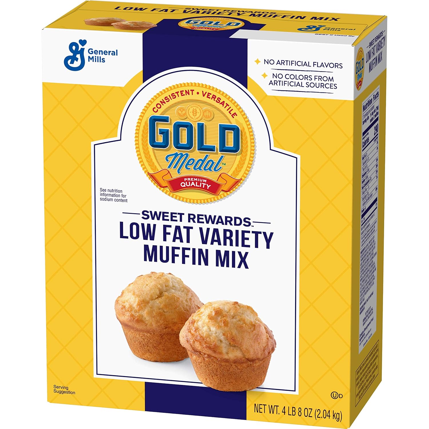 Gold Medal Sweet Rewards Low Fat Variety Muffin Mix, 4.5 Lb Box (Pack of 6)