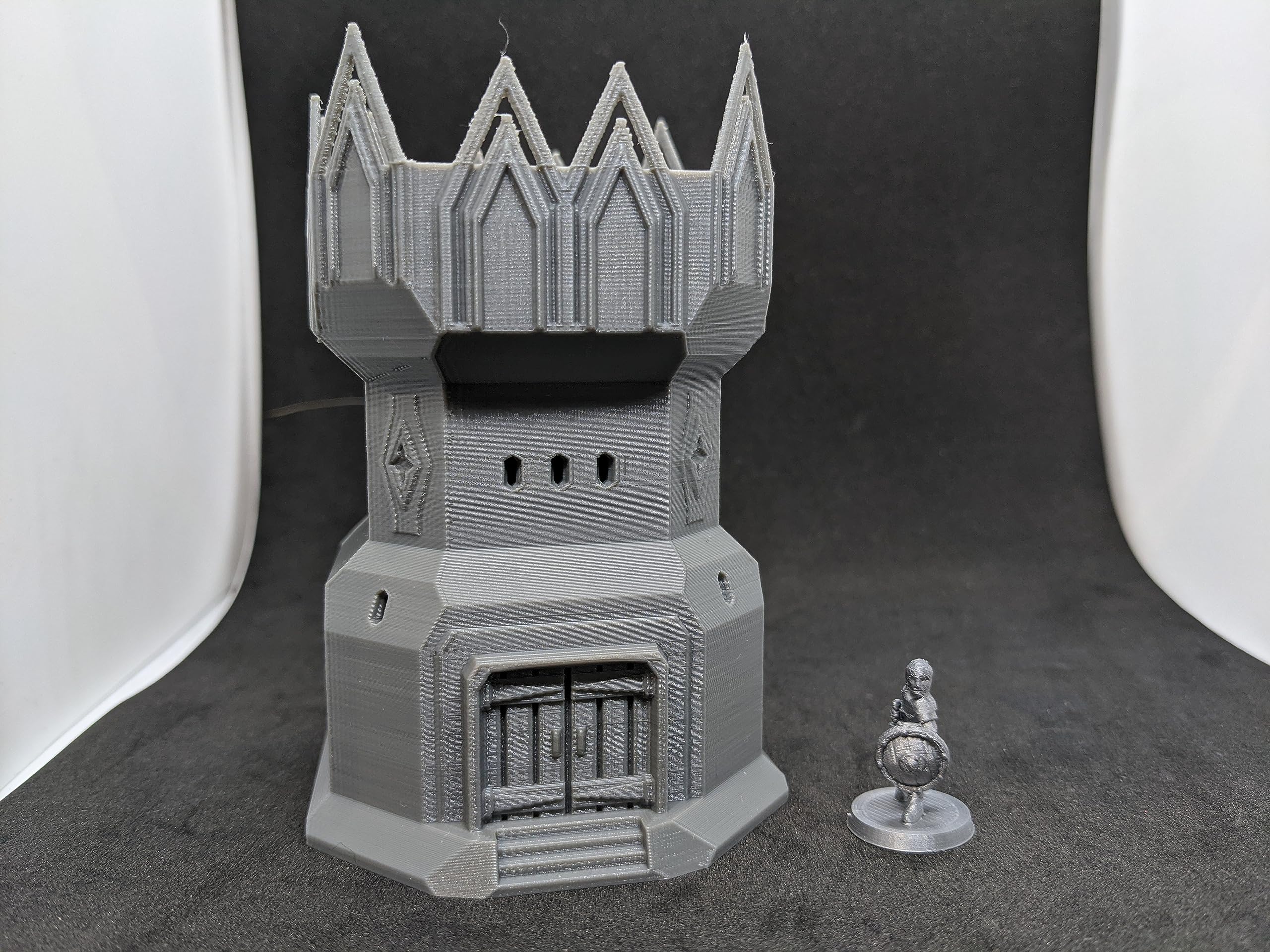 Dwarven Watchtower Building | 28mm 1/56 Scale Miniature | RPG Tabletop Figure Landscape Modelling Wargaming Fantasy Diorama Wargames Model Scenery Terrain Scatter Roleplaying 3d Printed Paintable