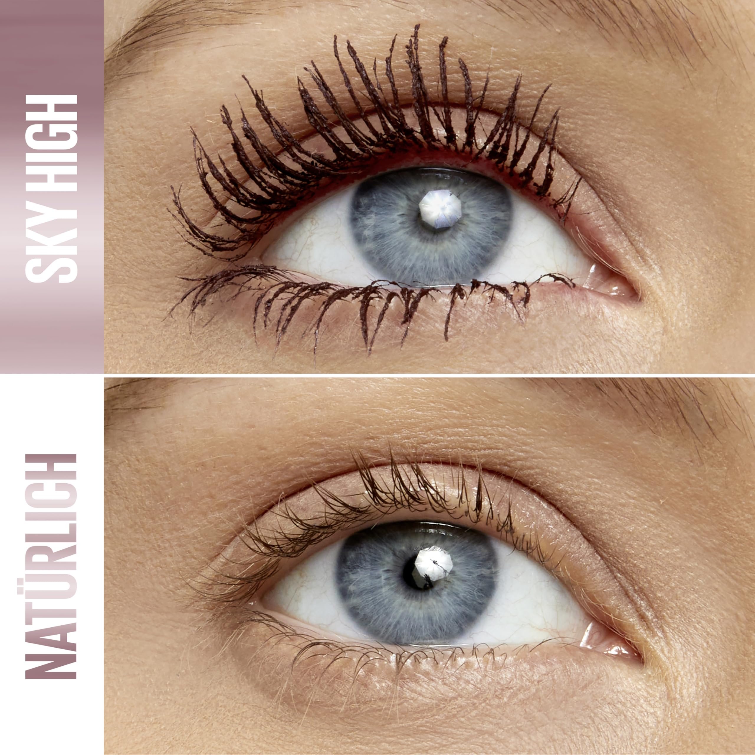 Maybelline New York Burgundy Wimperntusche für extrem lange Wimpern, Lash Sensational Sky High Mascara, Burgundy Haze, 7,2 ml 2
