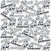 Samford University Spirit Logo Vinyl Large Deluxe Stickers Variety Pack - Laptop, Water Bottle, Scrapbooking, Tablet, Skateboard, Indoor/Outdoor