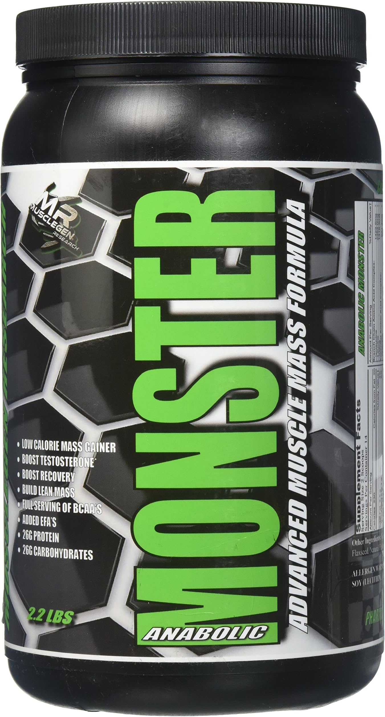 Musclegen Anabolic Monster Sports Nutrition Weight Gainers, 9.9 Ounce