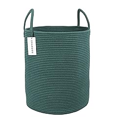 XUANGUO Cotton Rope Laundry Basket Hamper for