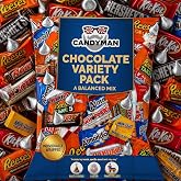 CANDYMAN 5 lb Chocolate Candy Variety Pack, Individually Wrapped | Candy Variety Pack of Individually Wrapped Milk and Dark Chocolate Mini Bars for Parties, Offices, and Holidays
