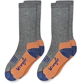 Wrangler Boys' Seamless Merino Wool Cushion Boot Socks 2 Pair Pack