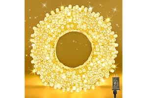 WASTROYAL 210 LEDs Warm White LED String Lights – 70FT Transparent Wire, Waterproof & Connectable Christmas Tree Lights for Indoor Outdoor Holiday Décor