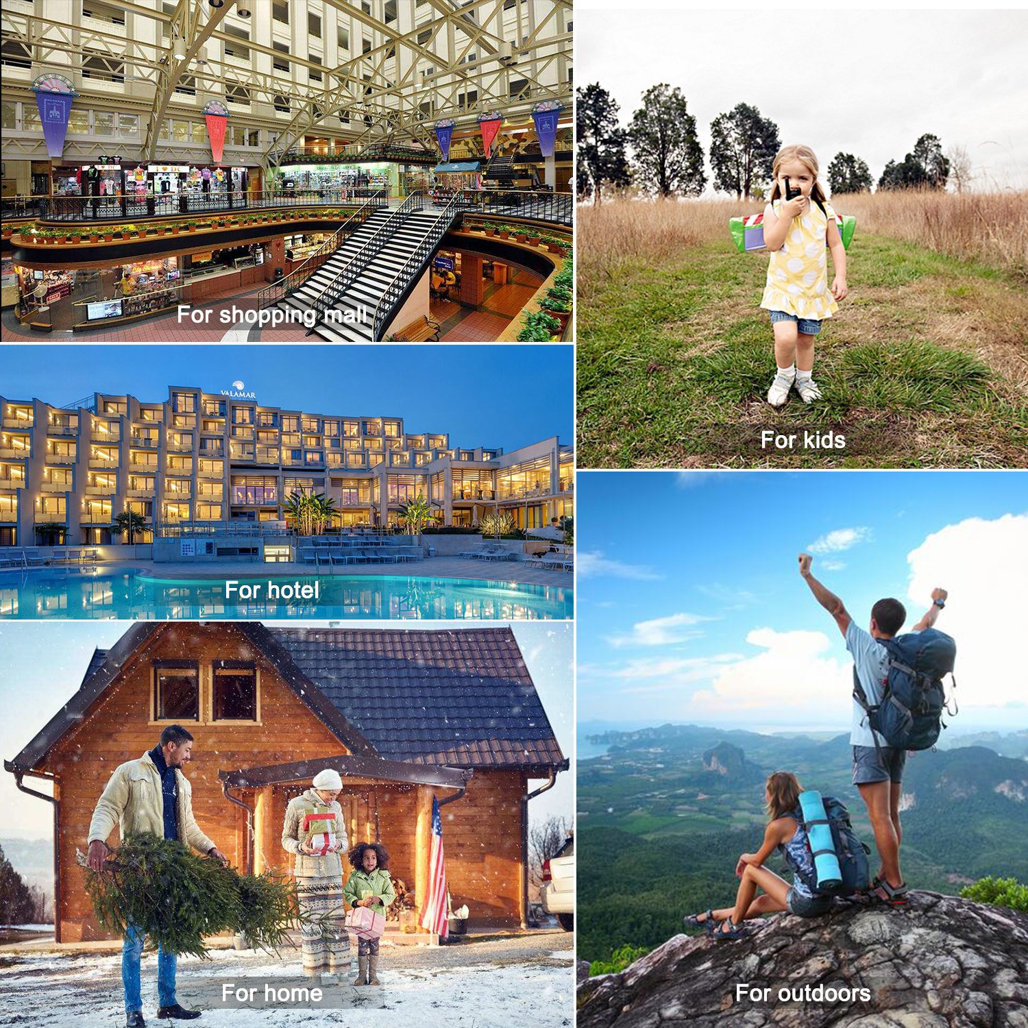 Walkie Talkies 2W Olywiz-819 Aluminum Body Tiny Walkie Talkies Handheld 16 Channels 1800 mAh Battery Two Way Radio 2 Pack