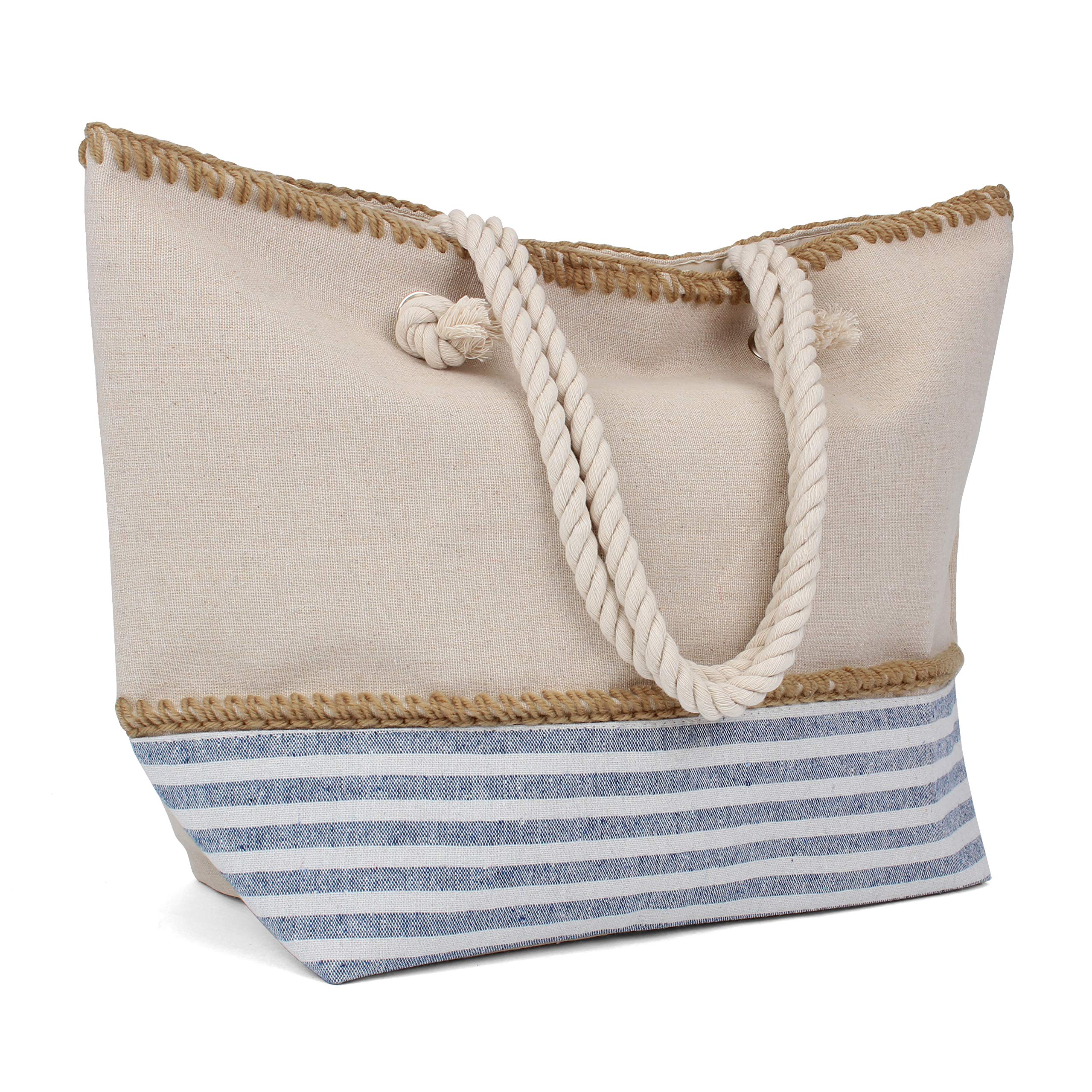 Tote Bag - Beach Bag - Beach Tote - Large Tote Bag with Rope Handles - Rutledge & King