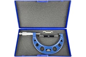 HFS(R) 4-5" Outside Micrometer with 0.0001" Accuracy, Carbide Anvil and Laser-Etched Scale