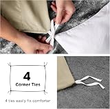 Moonlight20015 Super King Duvet Cover Set Beige Soft Microfiber 3pc view 5
