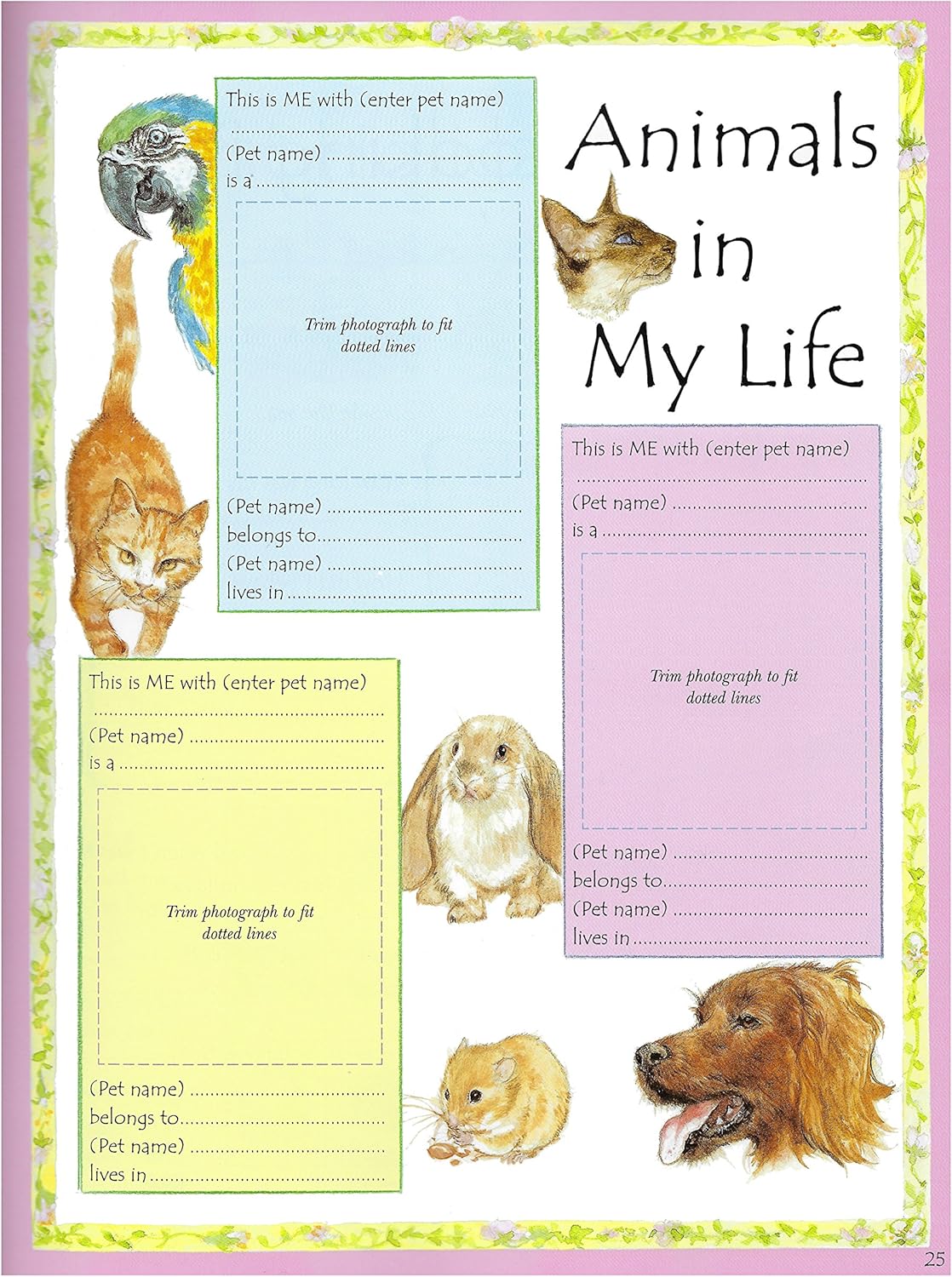 My Baby Book - A First Five Year Illustrated Diary & Scrapbook Keepsake Record - Image 5