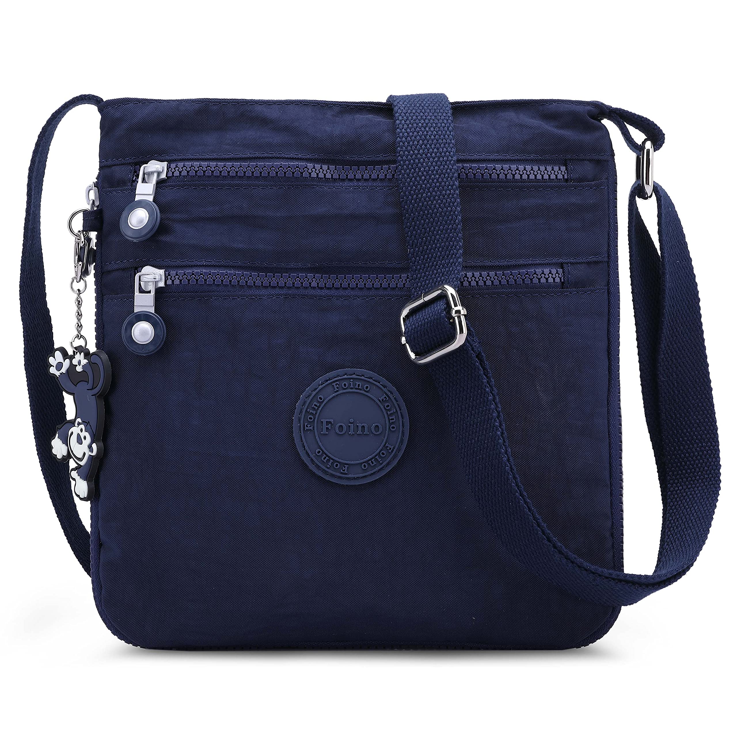 Foino Women Shoulder Bag Travel Cross Body Bag Casual Messenger Bag for Sport Fashion Satchel Girls Crossbody Side Pack (Blue One)