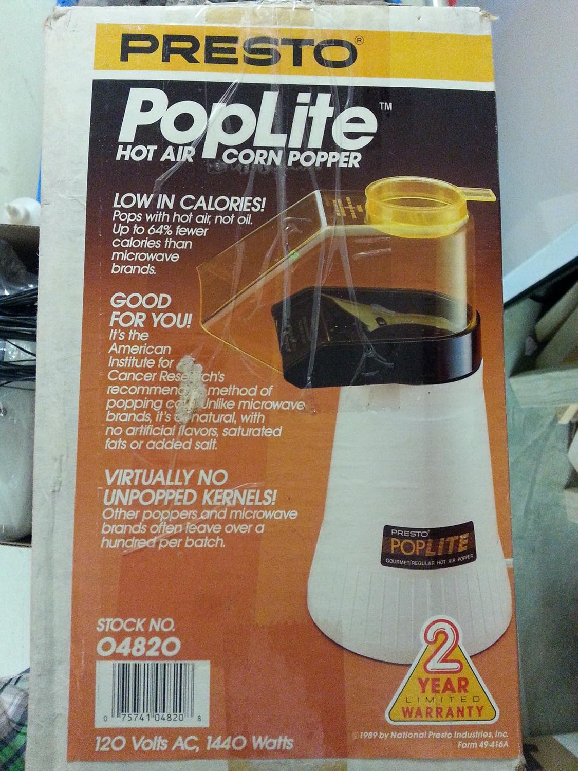 Presto PopLite Hot Air Corn Popper by Presto Amazon.ca Home & Kitchen