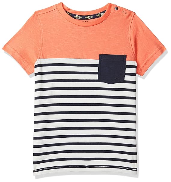 Baby Boys Striped Regular fit T-Shirt
