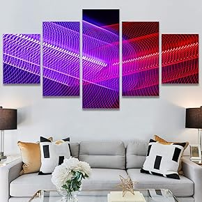 SIGNWIN 5 Panel Canvas Wall Art Modern Art...