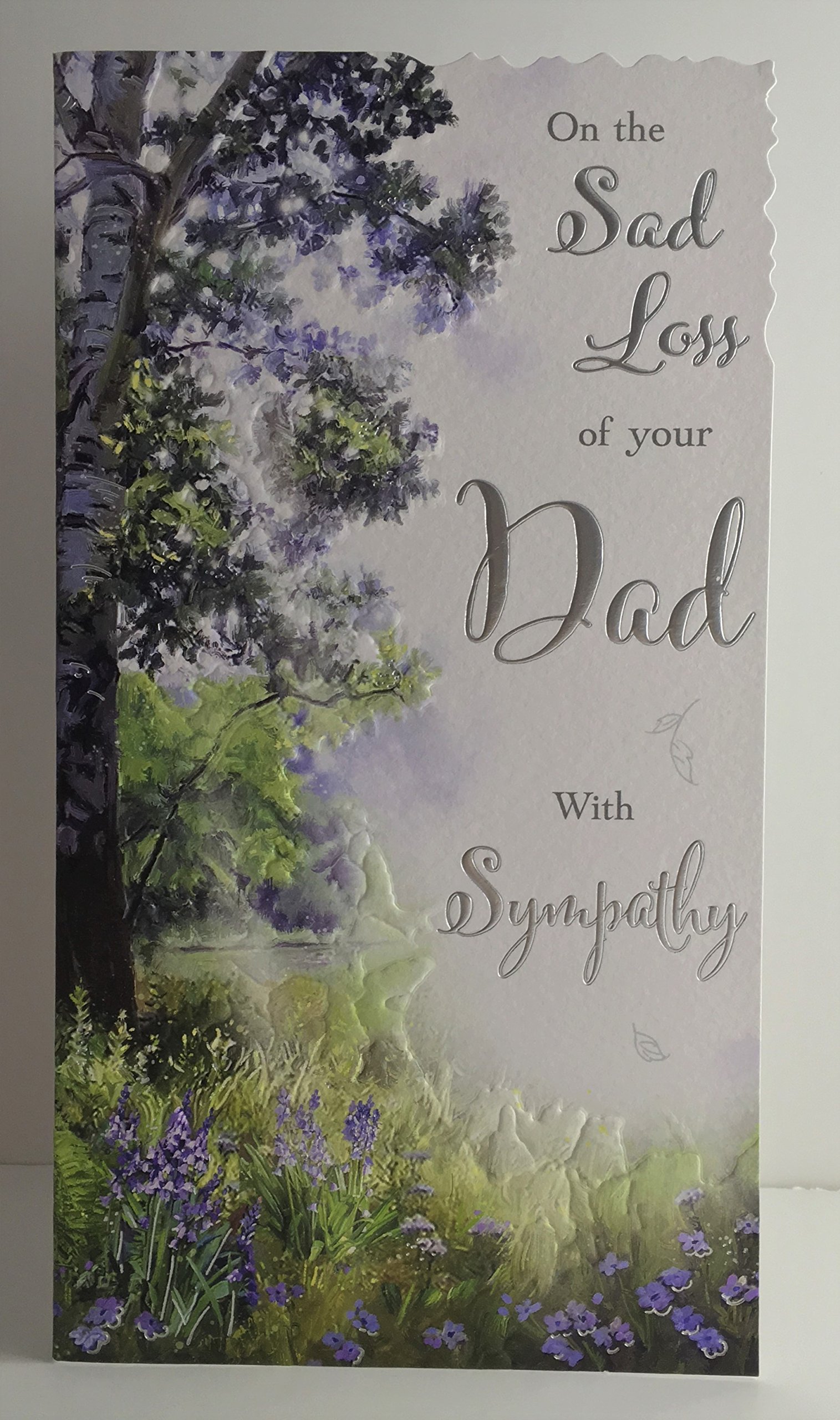 Sad loss of Dad Sympathy Card Thoughts are with you
