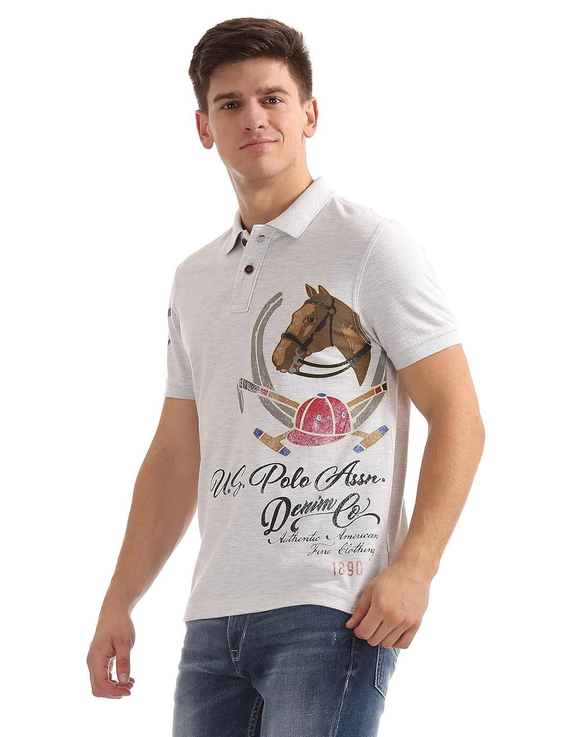 us polo association men's solid regular fit polo