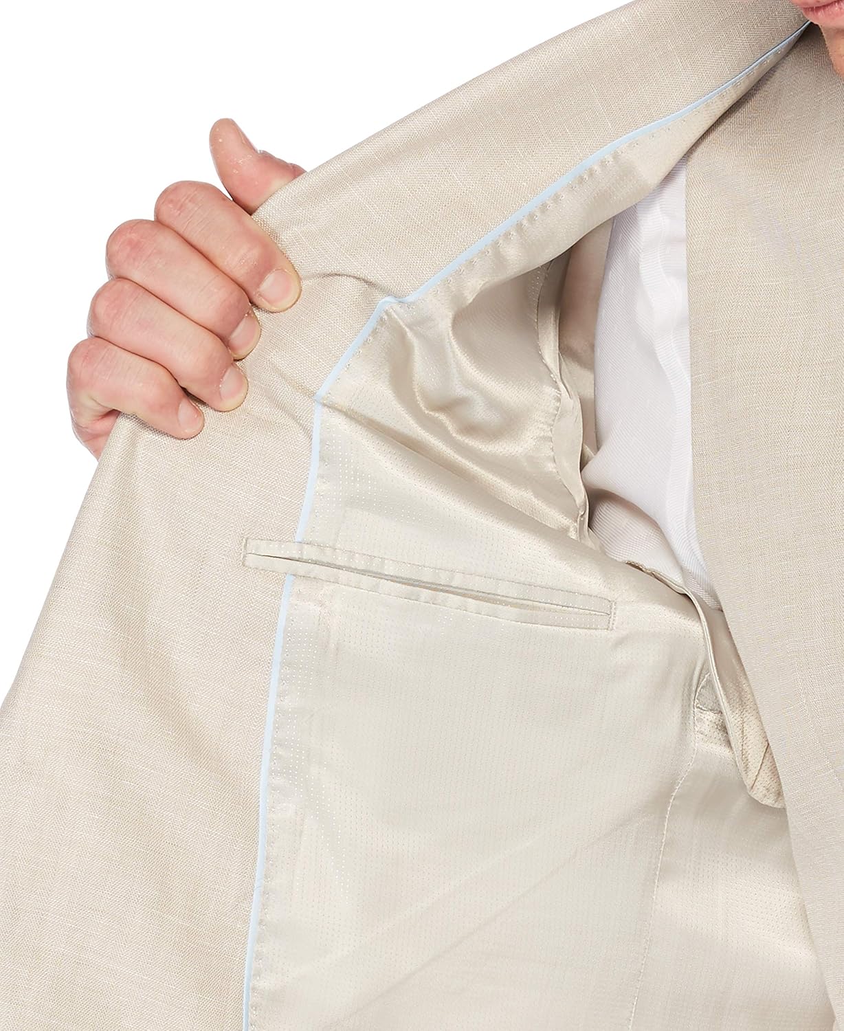 Perry Ellis Men's Linen Suit Jacket at  Men’s Clothing store