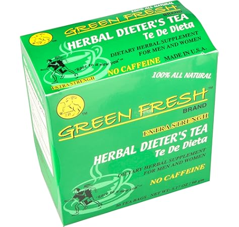 Amazon Com Green Fresh Extra Strength Herbal Dieters Tea 30 Tea Bags Health Personal Care