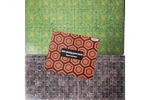Hexers Terrain Lite Role-Playing Game Board RPG Game Mat Alternative, Compatible with Dungeons and Dragons DD D&D and Pathfinder 1 inch Squares, RPG Miniatures Mat or Tabletop Role-Playing Dice Map